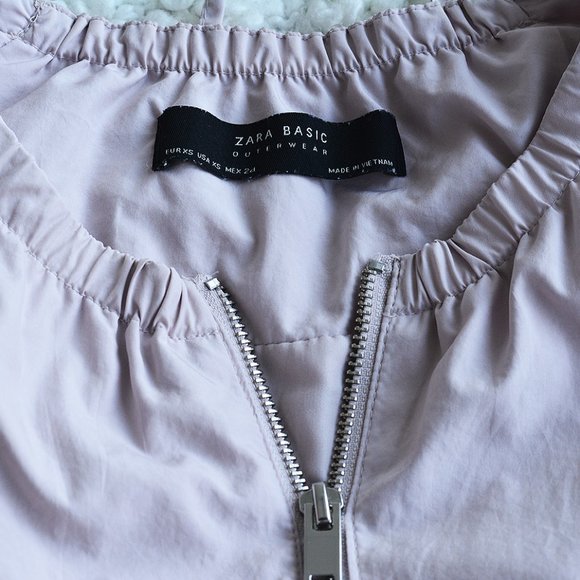 Zara Blush Pink Bomber Jacket - Picture 4 of 6
